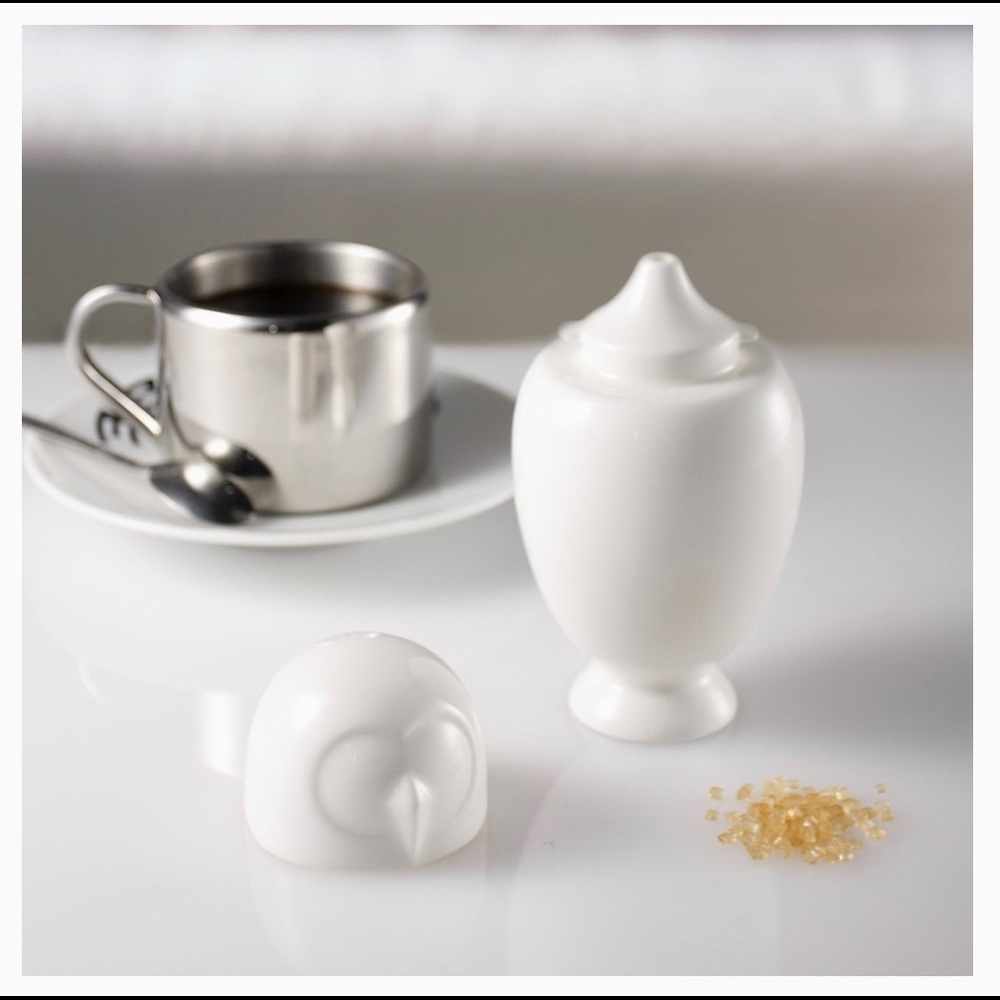 COPY - PO: Owl Dispenser/ Pourer - Porcelain White